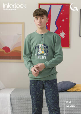 PIGIAMA RAGAZZO M/L 4137 Tellini S.r.l. Ingrosso Abbigliamento